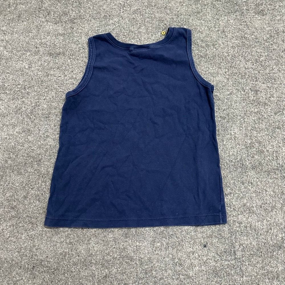 Paris Las Vegas Tank Top Womens Size Large Navy Blue Cotton USA Made Souvenir